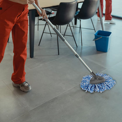 Easywring Spin Mop Refill - Mop Replacement Head,Microfiber Spin Mop Refills, Mop Easy Cleaning Floor Head Mop,Mops Head for Floor Cleaning (4 Pack Blue)