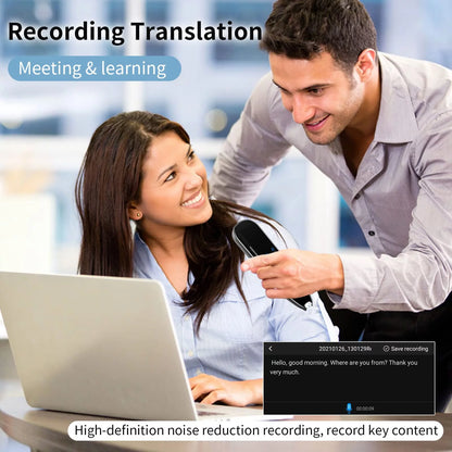 Language Translator Device for Dyslexia,Reader Pen Translation Scanner Dictionary Pen- AI Voice & Camera Translators -Real-Time All Foreign Languages Travel & Business,Learning,Meeting